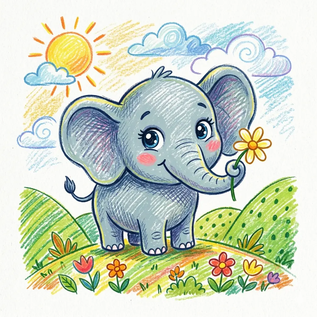 Słonik, który miał wielkie uszy, ale nie słuchał